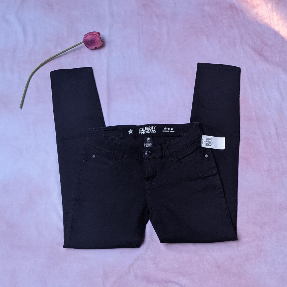 Celebrity Pink Black Low-Rise Skinny Jeans